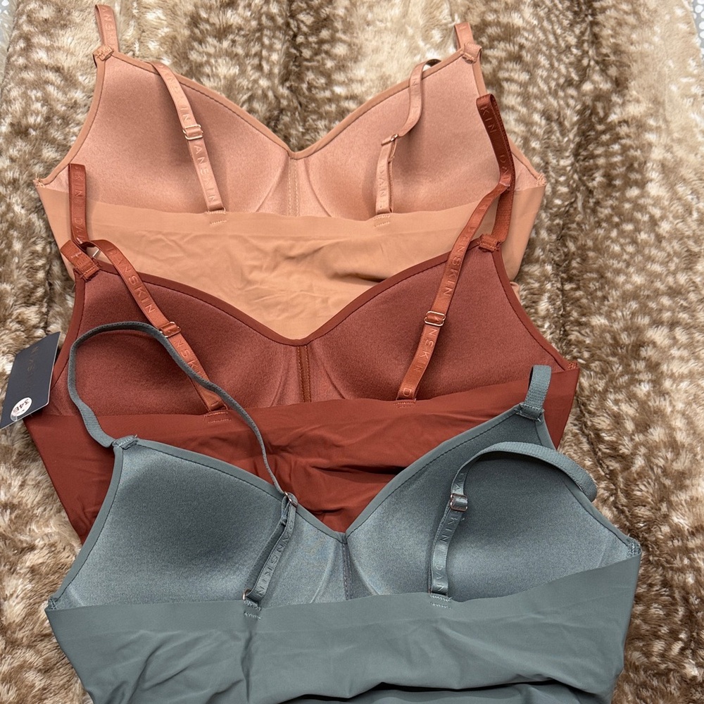 Danskin Women's Bralette Set - Green, Brown, Tan - Picture 4 of 6